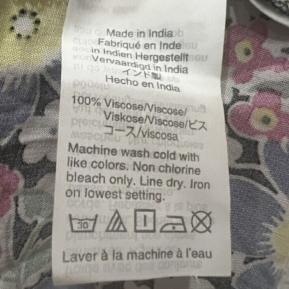 J. Crew Midi wrap dress in soft rayon pink-and-blue flowers size Medium - Picture 8 of 9